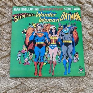 🍀Superman Wonder Woman Batman Christmas Comic Album
